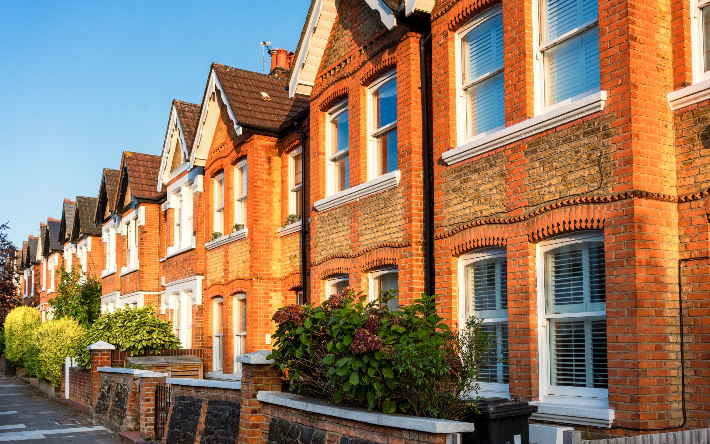 Terraced houses in Ealing, West London